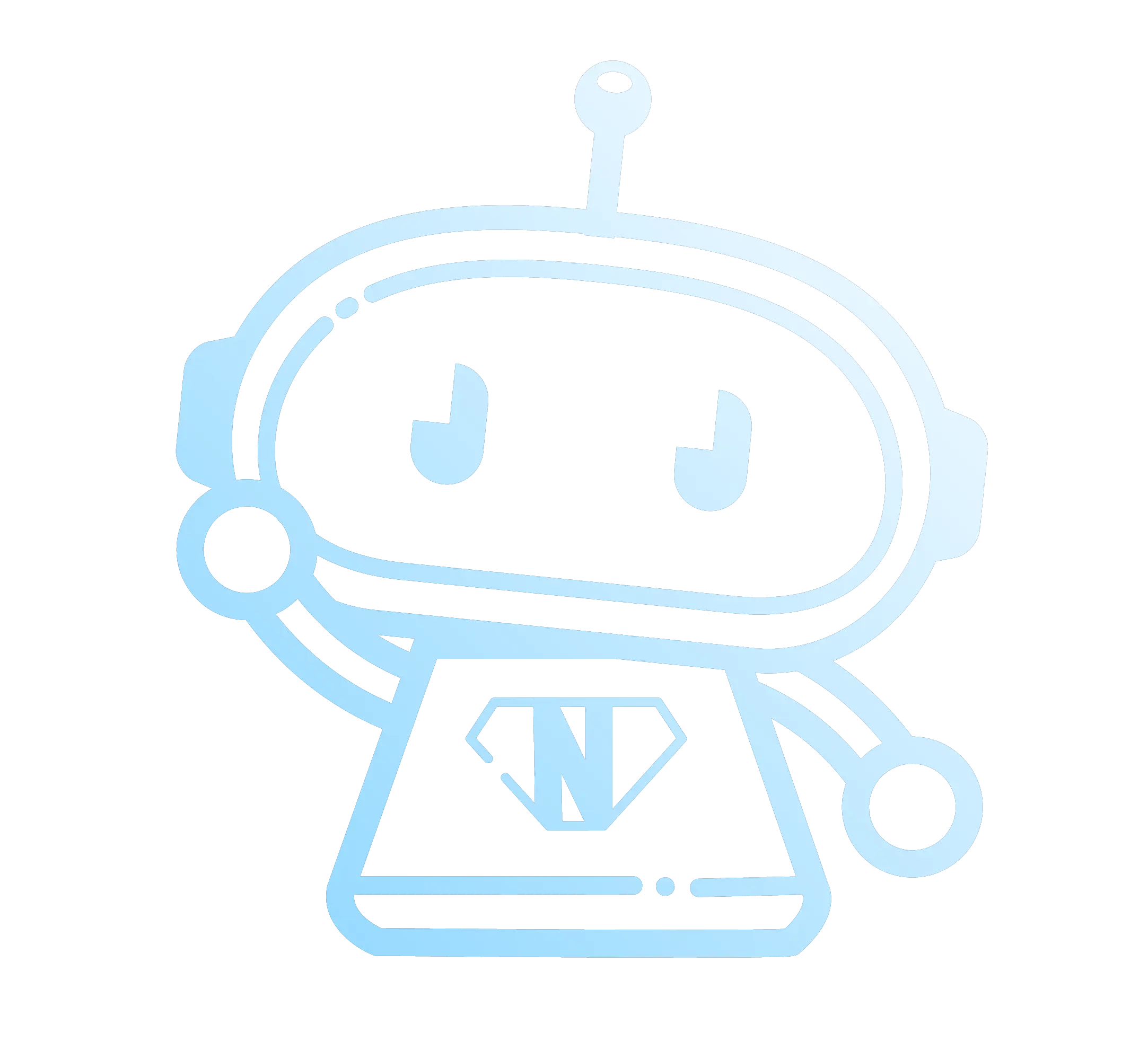 Naptic mascot robot waving