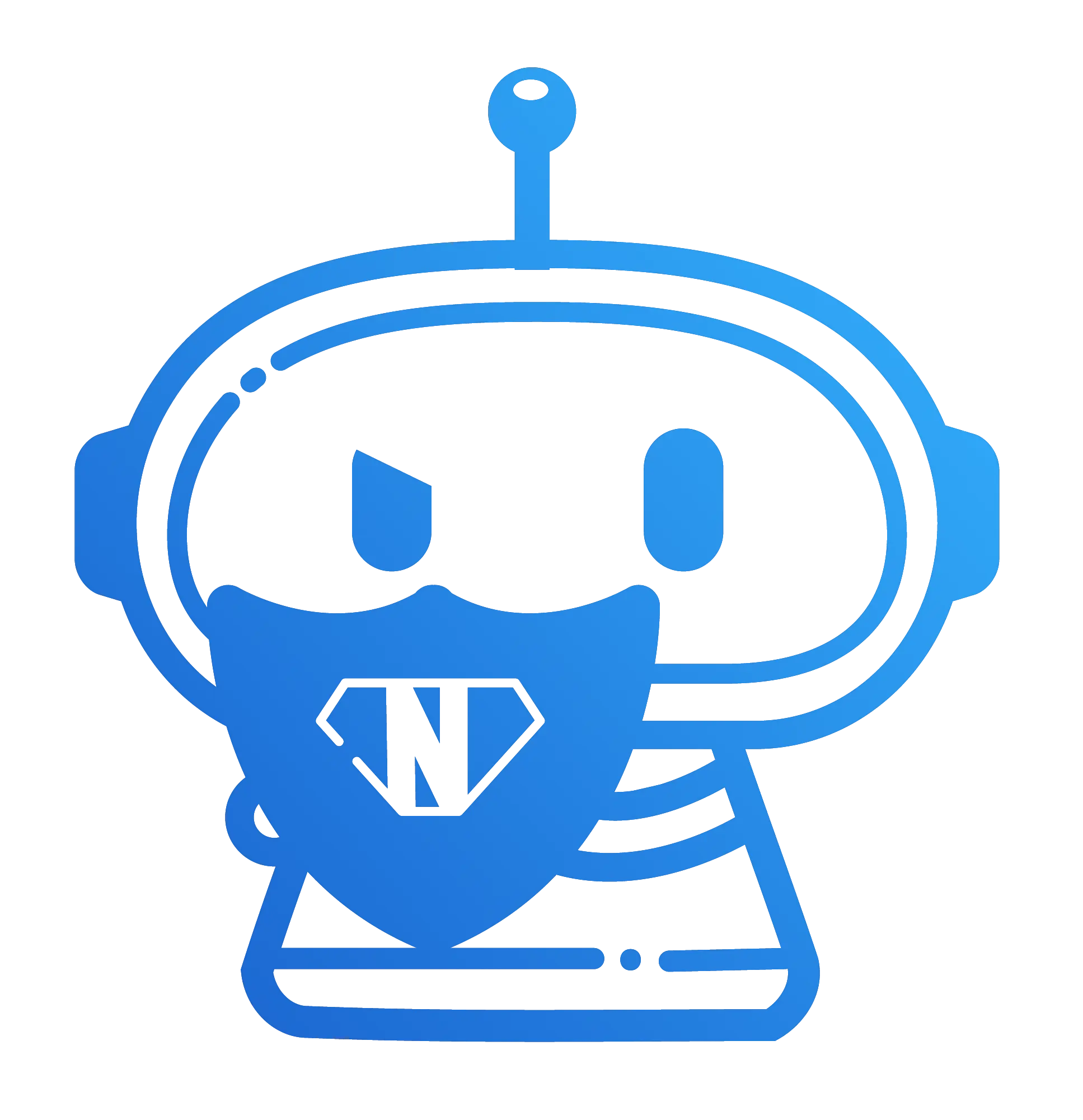 Naptic mascot robot waving