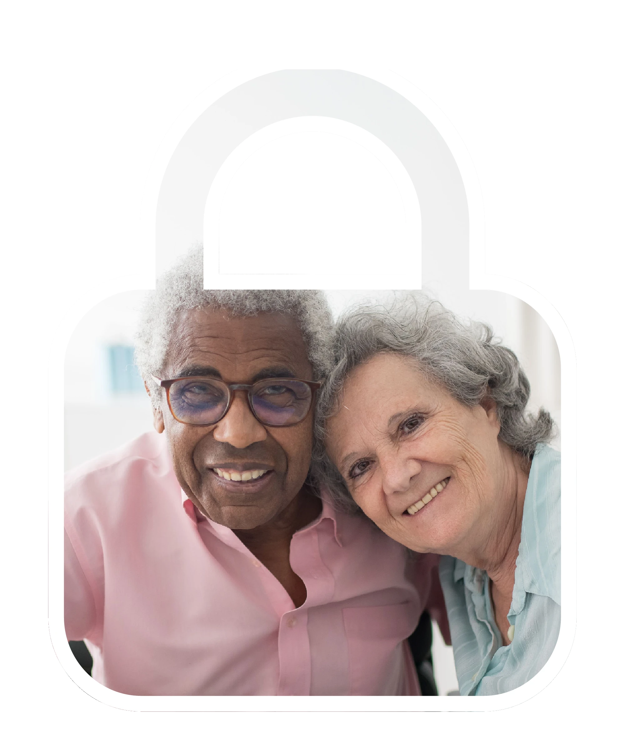 Couple smiling