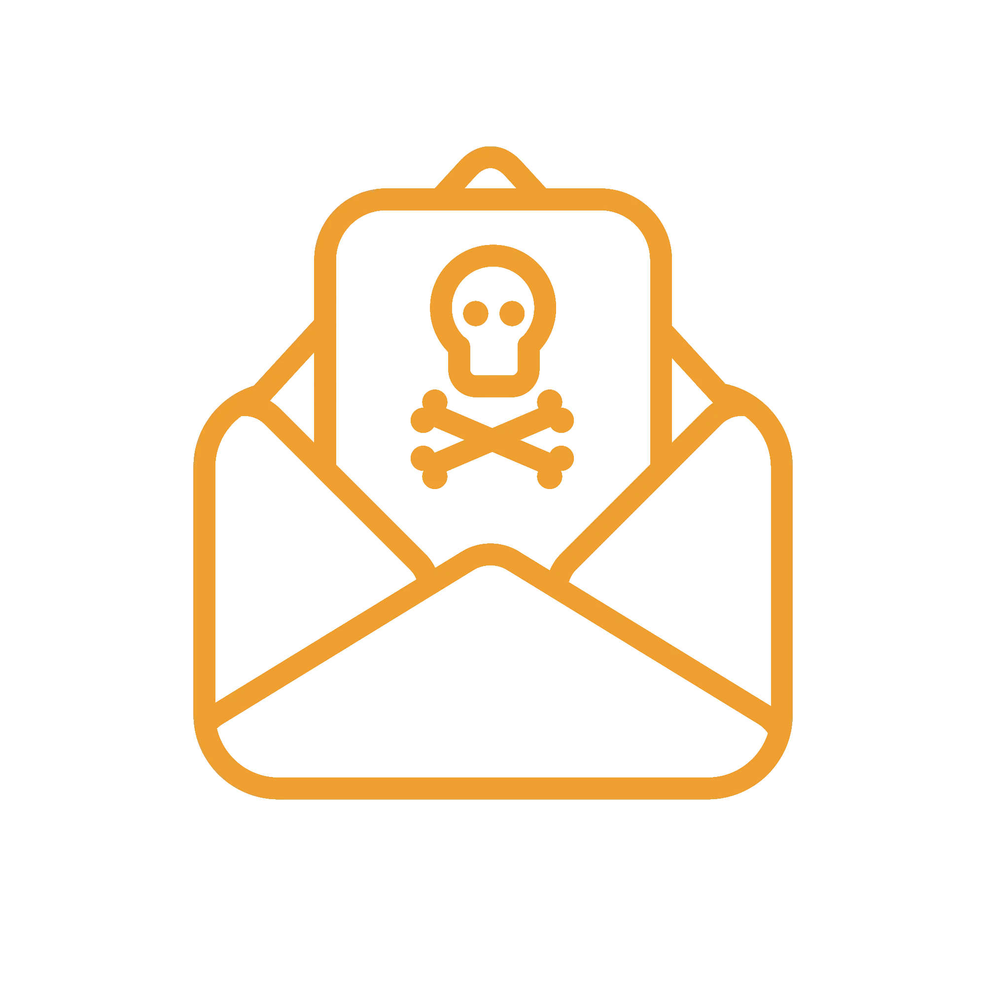 skull and bones email icon